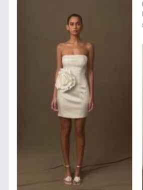 Meshki White Strapless Mini Dress